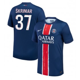 Pánské fotbalový oblečení Paris Saint-Germain Milan Skriniar #37 Domácí košile 2024-25 Krátkým Rukávem